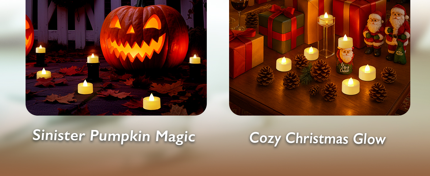 timer tea lights candles battery operated