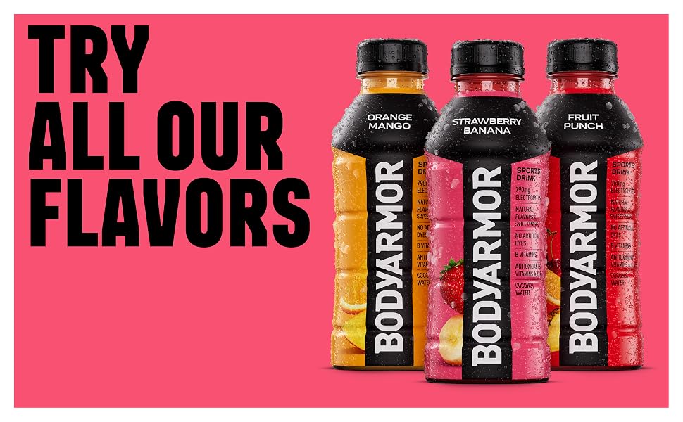 body armor, sports drink