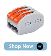 GREENCYCLE 3 Conductor Compact Connectors Electrical Split-Bolt Connectors Wire Connectors for 3 ...