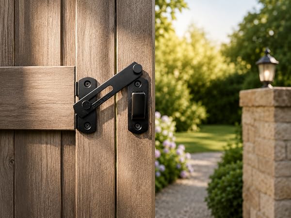 gate latch door lock barn french safety locks from inside for wooden fence bifold shed double