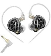 KZA COUSTICS KZ Vibe X IEM, 2DD in Ear Monitor with Haptic Bass Vibrations, Sound Isolating Earph...