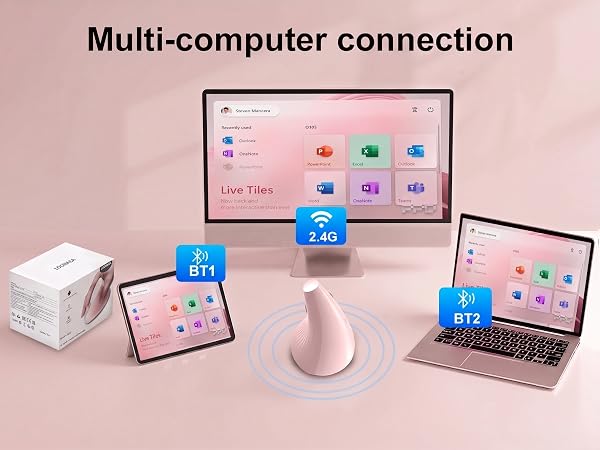 pink vertical mouse