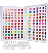 308 Nail Color Chart Display, Nail UV Gel Polish Book Nail Painting Practice Design Board, Fake T...