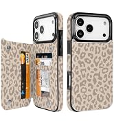 Obbii Compatible with iPhone 17 Pro Max 6.9" Wallet Case with Card Holder Folio Flip PU Leather K...