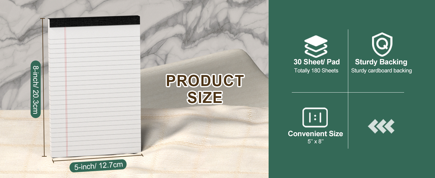 Notepads 5x8 In