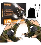 Koopool KOOPOOL LED Rechargeable Flashlight Gloves Outdoor Fishing Gloves Cool Gadgets Tools Glov...