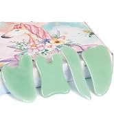 airogym Guasha Massage Tool,Natural Stone Gua Sha Board, 4PCS Guasha Stone Scraping Massage Sets ...