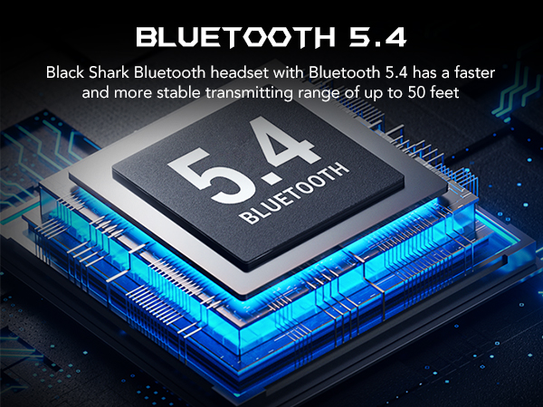 Bluetooth headset, Bluetooth 5.4 has a faster and more stable transmitting range of up to 50 feet