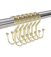 Shower Curtain Hooks Double Sided,Rust Proof Double Shower Curtain Rings for Bathroom Shower Rods...