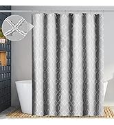 Yimobra Shower Curtain, Small Half Size Stall Shower Curtain 72 x 72 Inch, Geometric Modern & Chi...