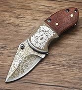 STARDW Mini Folding Pocket Knife,Cool Knives,Damascus Pocket Knife,EDC Pocket knife for Camping,H...