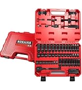 NOEAIKE 95Pcs 3/8-Inch Drive Impact Socket Set,Cr-V Deep&Shallow Sockets Size 8mm-22mm&5/16