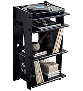 Crosley Furniture Soho Record Player Stand, Media Console with Vinyl Storage, Modern Home Organiz...