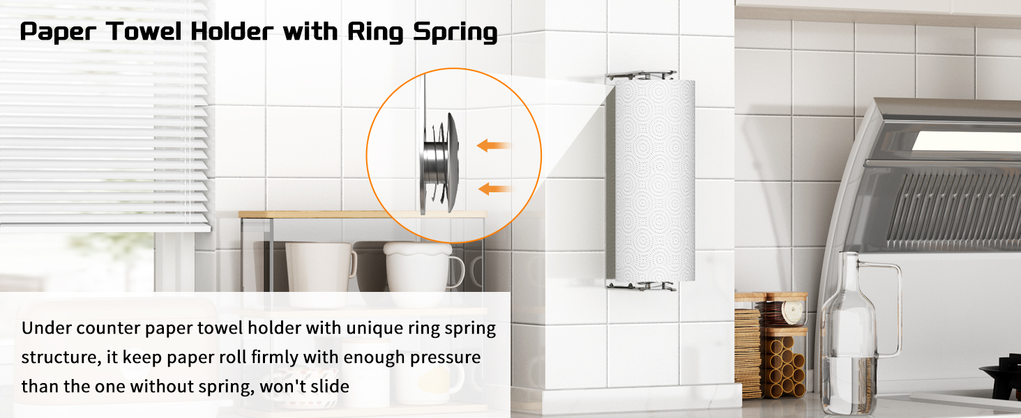Swaitee Paper Towel Holder Under Cabinet