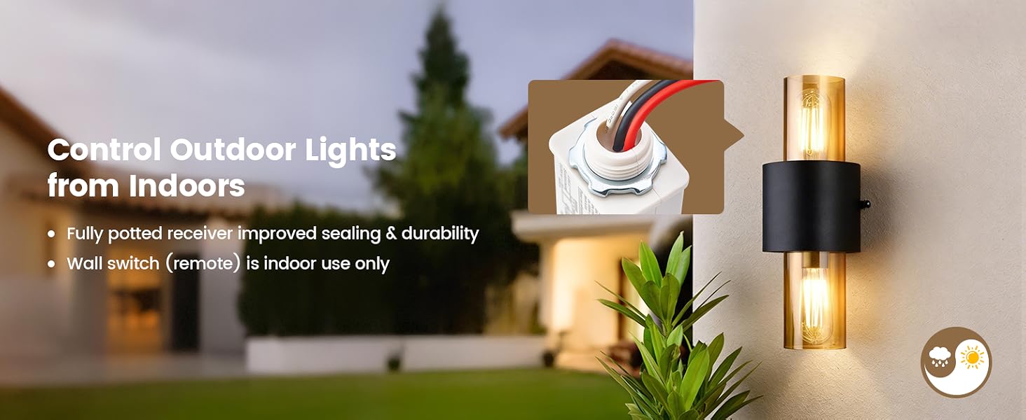 Control Outdoor Lights from Indoors