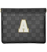 HIGH FIT Leather Pocket Cosmetic Bag for Purse,Initial Makeup Bag Lipstick Cosmetic Accessories O...