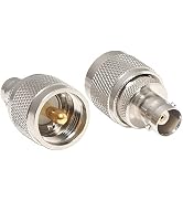 Anina BNC Female to UHF Male RF Coaxial Adapter for PL259 CB Radio Adapters Coax Connectors 2 Packs
