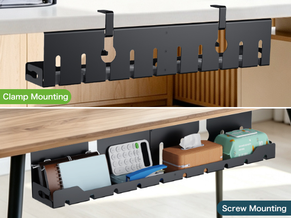 Under Desk Cable Management Tray