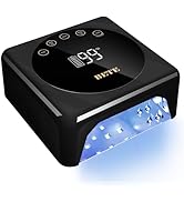 BETE Cordless LED Nail Lamp, 78W Rechargeable UV Nail Light, Intelligent Infrared Sensor and LCD ...