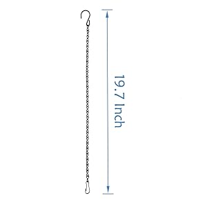 6 Pack 19.7Inches Hanging Chains