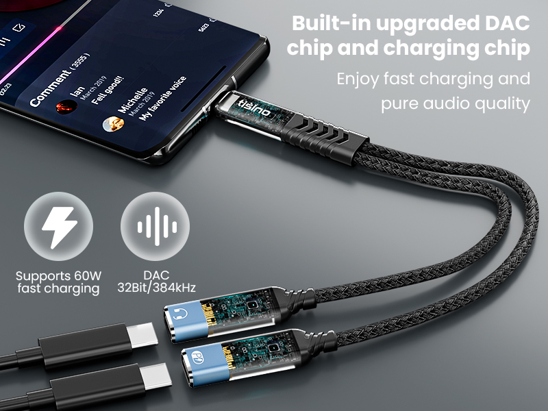 usb c splitter cable