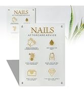 Nail salon signage on wall nail instructions cleargold