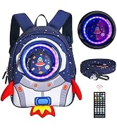 yisibo Lightweight Toddler Backpack with Safety Leash for Kids Boys Girls by Neoprene for Prescho...