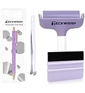 TECKWRAP Brayer Roller Set, 4 PCS – Printmaking Brayer with Pin Pen, Tweezers & Felt Squeegee for...
