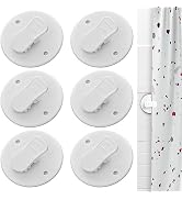 6 Pcs Shower Curtain Clips Self Adhesive Shower Splash Clips for Curtain Shower Curtain Weight Cl...