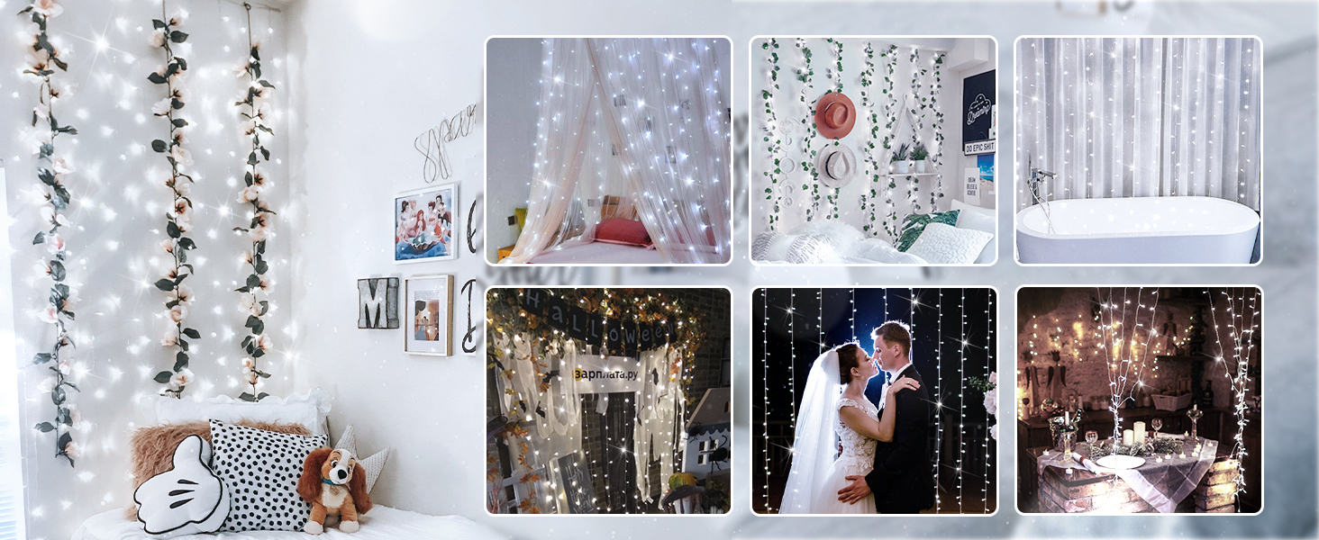 curtain lights backdrop