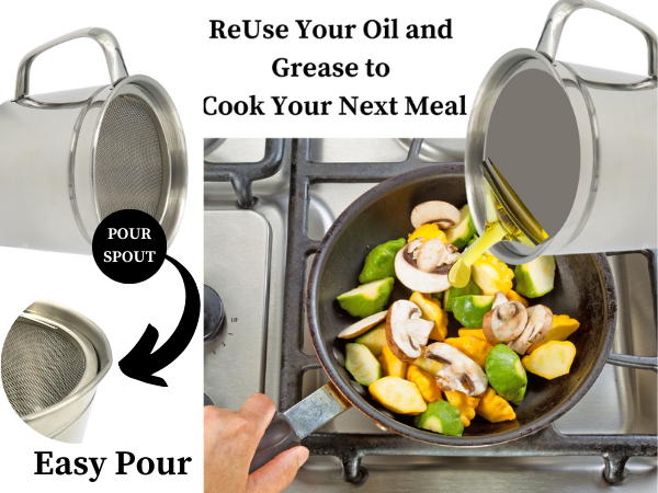 Reuse oil for future cooking