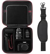 Linpr DSLR Camera Case for Canon EOS Rebel T7/T100/R50/R6 Mark II/R7/R8/90D/5D Mark IV, Fits Sony...
