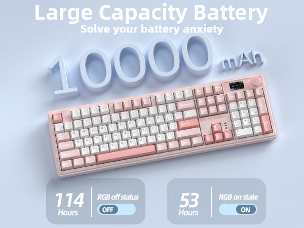 computer keyboard 10000mAh battery full-size gaming keyboards