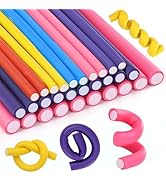 Pinkiou 30Pcs Flexi Rods for Long Hair, 9.45" Extra Long No Heat Hair Rollers, 3 Sizes Large Flex...