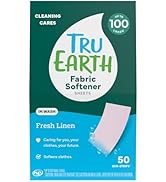 Tru Earth Fabric Softener Sheets, Fresh Linen, 50 Sheets