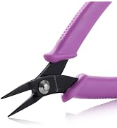 SPEEDWOX 5-1/2 Inches Mini Long-Nose Pliers for Jewelry Making Tweezer Nose Pliers Mini Needle No...