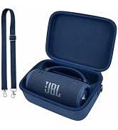 Comecase Case for JBL Charge 6/5 Portable Bluetooth Speaker, Dark Blue | Custom-Molded Inner Tray...
