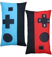 Aulock 2pcs 12" x 20" Pillow Covers Gamer Gifts for Teens Boys - Lumbar Throw Pillow Cases Game R...
