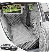 PETICON Dog Seat Covers for Tesla Model 3 & Y Back Seat with 2 Pack Door Protectors, 100% Waterpr...