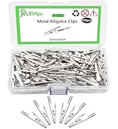 Ruibapa 100pcs Metal Alligator Clips 52mm for Household Soldering and Electrical Test Tools P-053