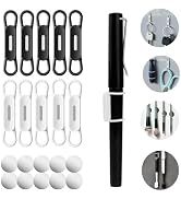 MOKUYOBY 10 Pack Magnetic Pen Holder, Silicone Pencil Holders Adjustable for for Refrigerator, Of...