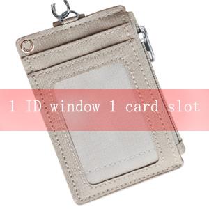 1 Large visible clear ID window