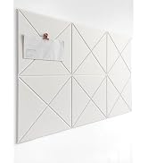 6 Pack Decorative Felt Wall Tiles (11.8” x 11.8”) - Modern Bulletin Board for Home Office & Class...