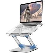Adjustable Ergonomic Laptop Notebook Tablet Stands, Strong Sturdy Keystroke Aluminum Well-Built D...