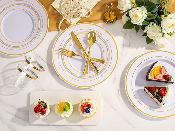 Gold plates set