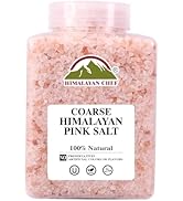 Himalayan Chef Pink Himalayan Salt Coarse Grain, 5 lbs Plastic Jar - Pure, Natural, Kosher, Miner...