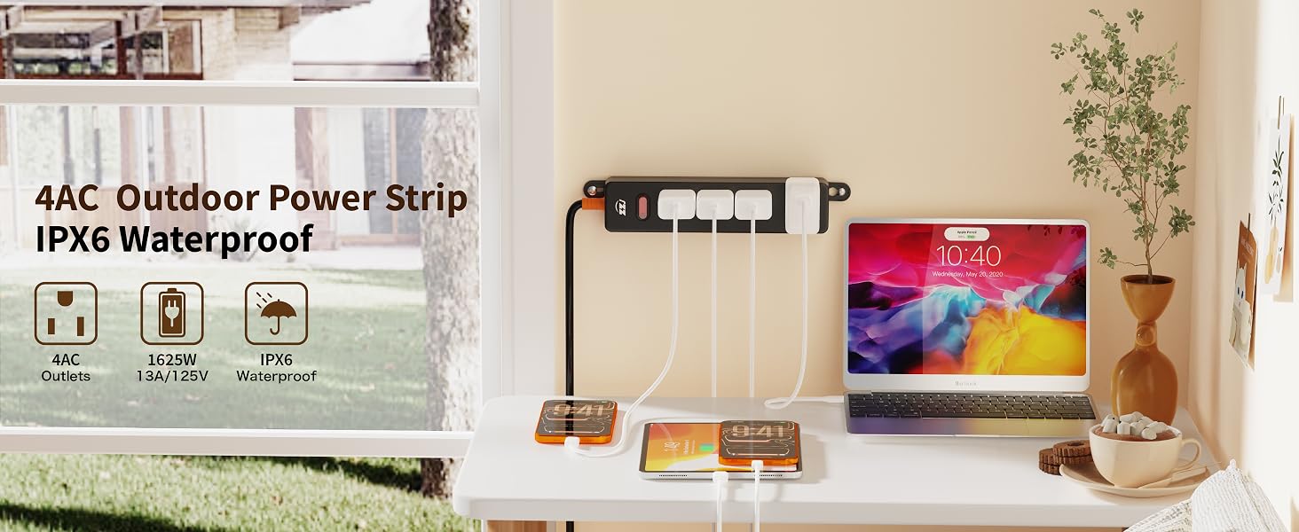 Outdoor Power Strip Weatherproof