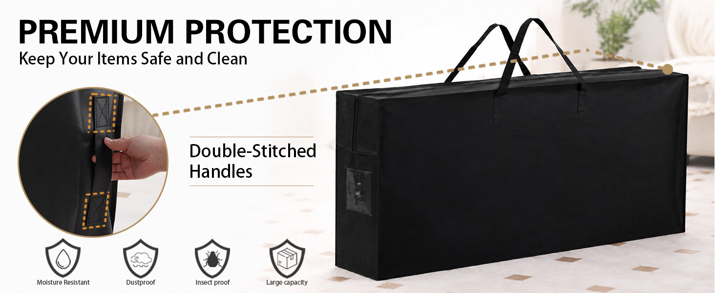 double-stitch handles