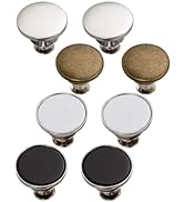 ZENGLU 8 Sets of 17 mm Pants Button, Jean Buttons Pins for Loose Jeans, Adjustable Button for Jea...