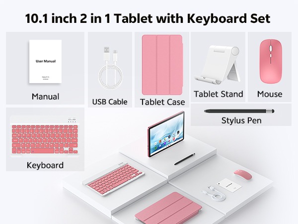 10.1inch 2 in 1 Tablet with Keyboard Set